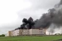 Жители деревни Саморядово сами тушили загоревшуюся от атаки дрона школу