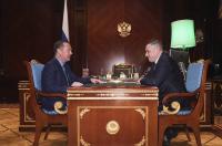 Вопросы безопасности Курской области обсудили Медведев и Хинштейн