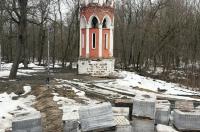 В Льгове благоустраивают территорию по проекту «Старая дорога»