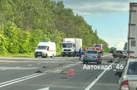 В Курской области столкнулись 5 авто: погиб мужчина
